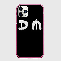 Чехол iPhone 11 Pro матовый DM Rock, цвет: 3D-малиновый