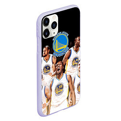 Чехол iPhone 11 Pro матовый Golden State Warriors 5, цвет: 3D-светло-сиреневый — фото 2