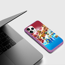 Чехол iPhone 11 Pro матовый Golden State Warriors, цвет: 3D-фиолетовый — фото 2