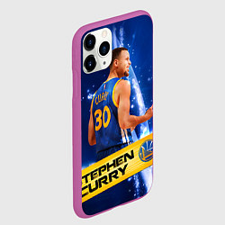 Чехол iPhone 11 Pro матовый Golden State Warriors 8, цвет: 3D-фиолетовый — фото 2