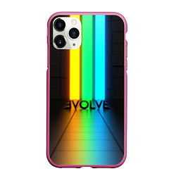 Чехол iPhone 11 Pro матовый Evolve, цвет: 3D-малиновый