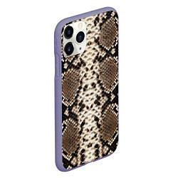 Чехол iPhone 11 Pro матовый Питон, цвет: 3D-серый — фото 2