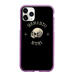 Чехол iPhone 11 Pro матовый Memento Mori, цвет: 3D-фиолетовый