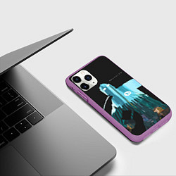 Чехол iPhone 11 Pro матовый Half-Life City, цвет: 3D-фиолетовый — фото 2