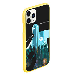 Чехол iPhone 11 Pro матовый Half-Life City, цвет: 3D-желтый — фото 2