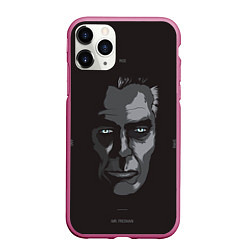 Чехол iPhone 11 Pro матовый G-Man Face, цвет: 3D-малиновый