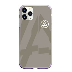 Чехол iPhone 11 Pro матовый Linkin Park: Grey style, цвет: 3D-светло-сиреневый