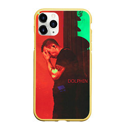 Чехол iPhone 11 Pro матовый Dolphin Pain, цвет: 3D-желтый