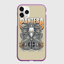 Чехол iPhone 11 Pro матовый Pantera: Wild Goat, цвет: 3D-фиолетовый