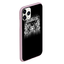 Чехол iPhone 11 Pro матовый Dethklok: Demons, цвет: 3D-розовый — фото 2