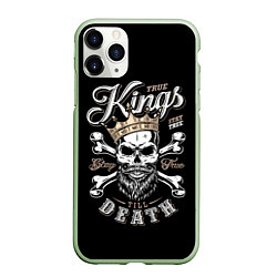 Чехол iPhone 11 Pro матовый Kings death, цвет: 3D-салатовый