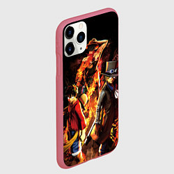 Чехол iPhone 11 Pro матовый Ван-Пис, цвет: 3D-малиновый — фото 2