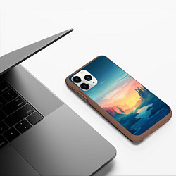 Чехол iPhone 11 Pro матовый Лес, цвет: 3D-коричневый — фото 2