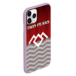 Чехол iPhone 11 Pro матовый Twin Peaks, цвет: 3D-сиреневый — фото 2