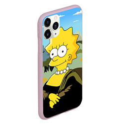 Чехол iPhone 11 Pro матовый Mona Liza, цвет: 3D-розовый — фото 2