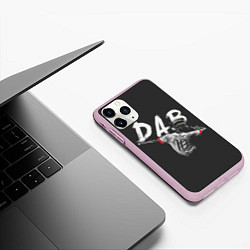 Чехол iPhone 11 Pro матовый Paul Pogba: Dab, цвет: 3D-розовый — фото 2