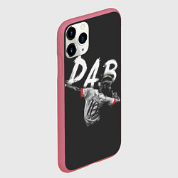 Чехол iPhone 11 Pro матовый Paul Pogba: Dab, цвет: 3D-малиновый — фото 2