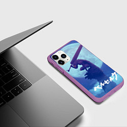 Чехол iPhone 11 Pro матовый Berserk Night, цвет: 3D-фиолетовый — фото 2