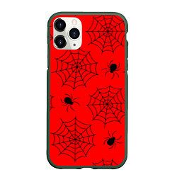 Чехол iPhone 11 Pro матовый Рассадник пауков, цвет: 3D-темно-зеленый