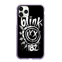 Чехол iPhone 11 Pro матовый Blink-182, цвет: 3D-светло-сиреневый