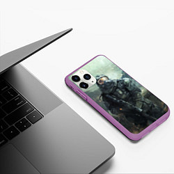 Чехол iPhone 11 Pro матовый STALKER, цвет: 3D-фиолетовый — фото 2