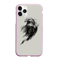 Чехол iPhone 11 Pro матовый Дикий орел, цвет: 3D-розовый