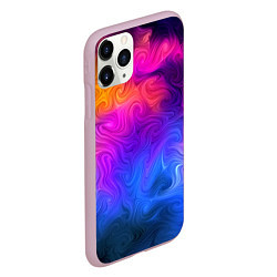 Чехол iPhone 11 Pro матовый Узор цвета, цвет: 3D-розовый — фото 2