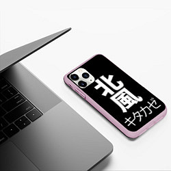 Чехол iPhone 11 Pro матовый Kitakaze, цвет: 3D-розовый — фото 2