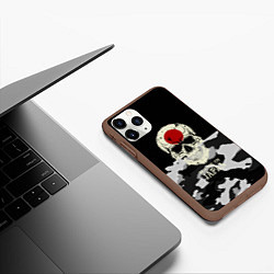 Чехол iPhone 11 Pro матовый Made in Japan, цвет: 3D-коричневый — фото 2