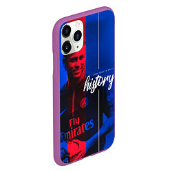 Чехол iPhone 11 Pro матовый Neymar History, цвет: 3D-фиолетовый — фото 2