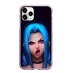 Чехол iPhone 11 Pro матовый Jinx, цвет: 3D-розовый