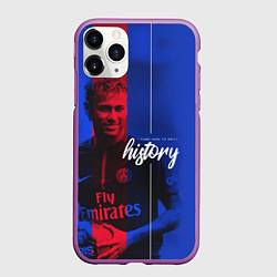Чехол iPhone 11 Pro матовый Neymar History, цвет: 3D-фиолетовый