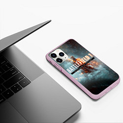 Чехол iPhone 11 Pro матовый Battlefield: In the name, цвет: 3D-розовый — фото 2