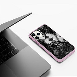 Чехол iPhone 11 Pro матовый Smoke, цвет: 3D-розовый — фото 2