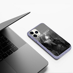 Чехол iPhone 11 Pro матовый Dark Souls, цвет: 3D-светло-сиреневый — фото 2