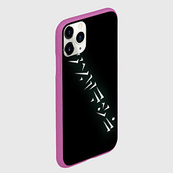 Чехол iPhone 11 Pro матовый Dovahkin, цвет: 3D-фиолетовый — фото 2