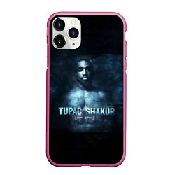Чехол iPhone 11 Pro матовый Tupac Shakur 1971-1996, цвет: 3D-малиновый