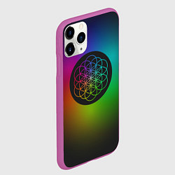 Чехол iPhone 11 Pro матовый Coldplay Colour, цвет: 3D-фиолетовый — фото 2