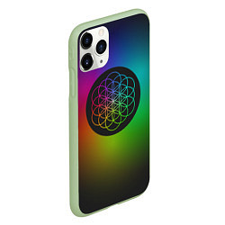 Чехол iPhone 11 Pro матовый Coldplay Colour, цвет: 3D-салатовый — фото 2