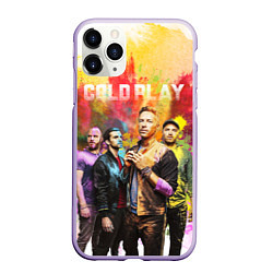 Чехол iPhone 11 Pro матовый Coldplay, цвет: 3D-светло-сиреневый