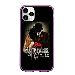 Чехол iPhone 11 Pro матовый Motionless in White: Love, цвет: 3D-фиолетовый