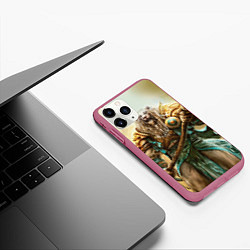 Чехол iPhone 11 Pro матовый Magic: The Gathering, цвет: 3D-малиновый — фото 2