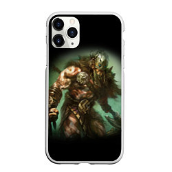 Чехол iPhone 11 Pro матовый Magic: The Gathering, цвет: 3D-белый