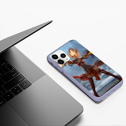 Чехол iPhone 11 Pro матовый Magic: The Gathering, цвет: 3D-светло-сиреневый — фото 2