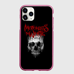 Чехол iPhone 11 Pro матовый MIW Skull, цвет: 3D-малиновый