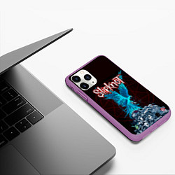 Чехол iPhone 11 Pro матовый Орел группа Slipknot, цвет: 3D-фиолетовый — фото 2