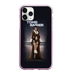 Чехол iPhone 11 Pro матовый TOMB RAIDER, цвет: 3D-розовый