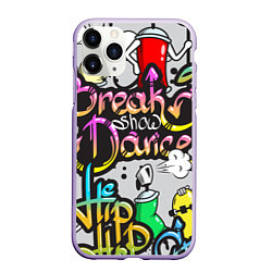 Чехол iPhone 11 Pro матовый Break Show Dance, цвет: 3D-светло-сиреневый