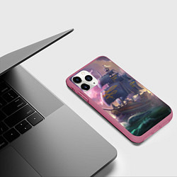 Чехол iPhone 11 Pro матовый Sea of thieves, цвет: 3D-малиновый — фото 2