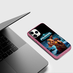 Чехол iPhone 11 Pro матовый Paladins, цвет: 3D-малиновый — фото 2